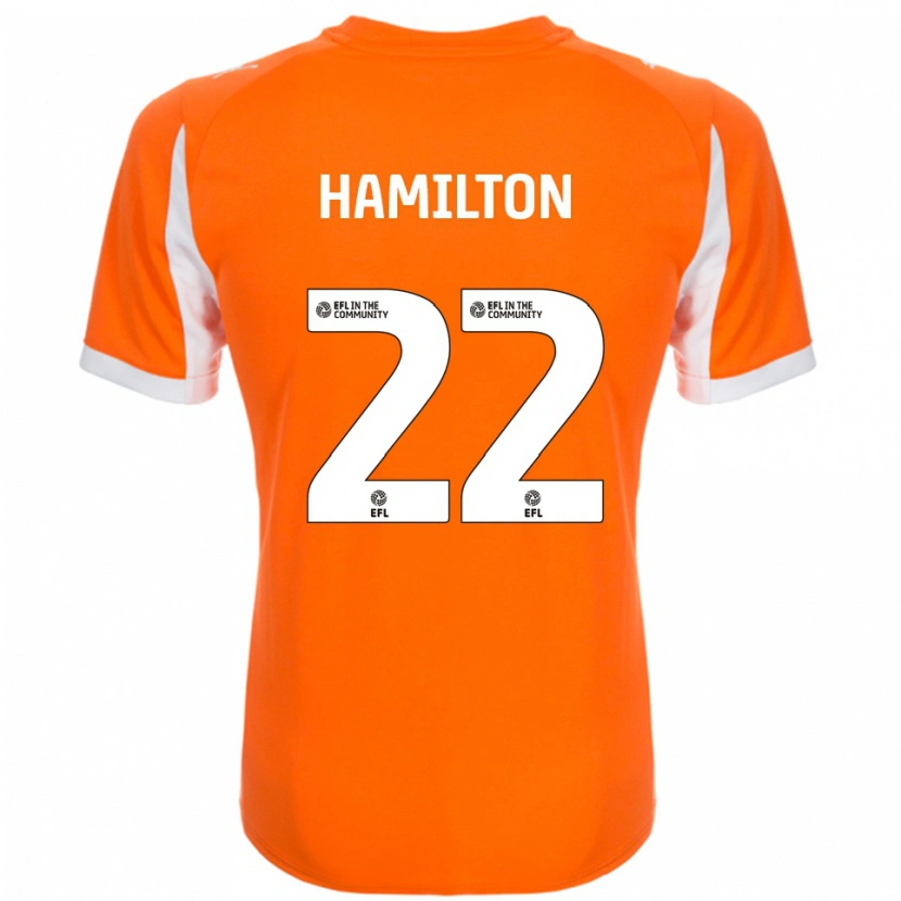 Danxen Herren Cj Hamilton #22 Orange Weiß Heimtrikot Trikot 2025/26 T-Shirt Schweiz