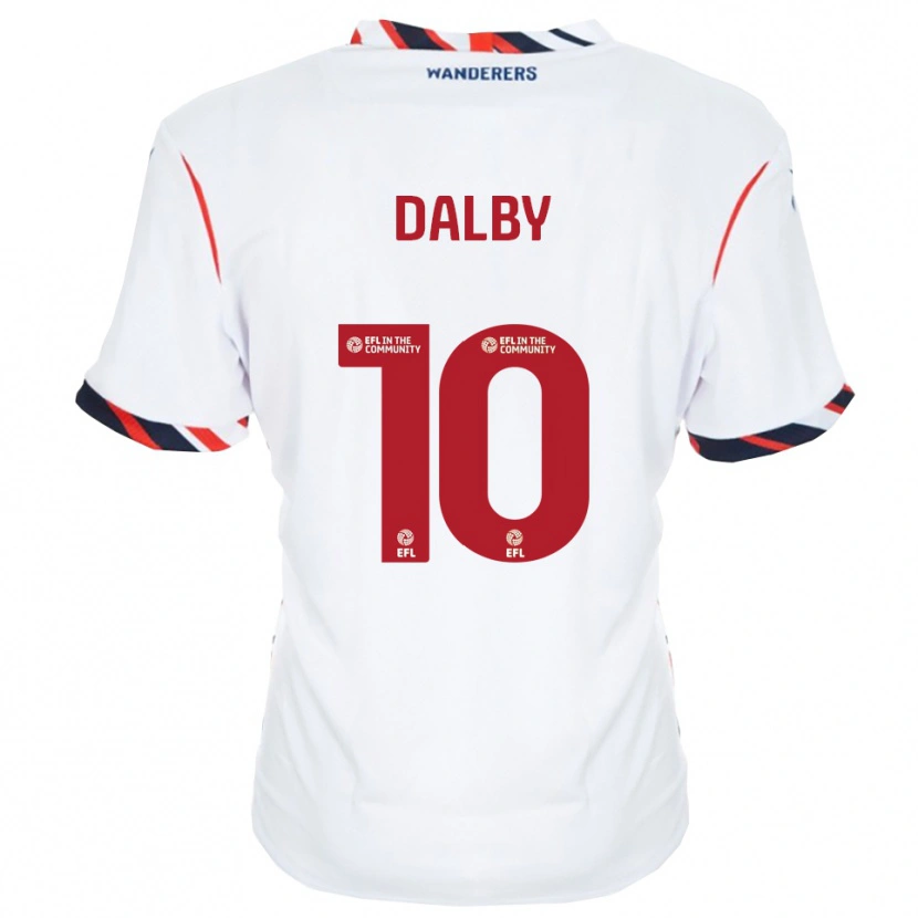 Danxen Herren Sam Dalby #10 Weiß Rot Heimtrikot Trikot 2025/26 T-Shirt Schweiz