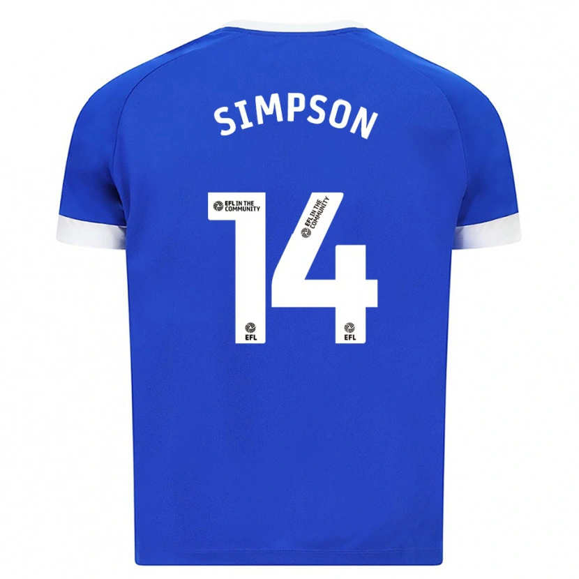 Danxen Herren Jasmine Simpson #14 Blau Weiß Heimtrikot Trikot 2025/26 T-Shirt Schweiz