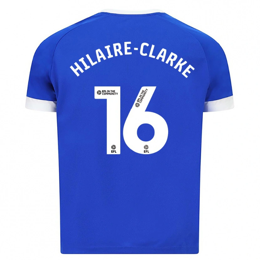 Danxen Herren Riley Hilaire-Clarke #16 Blau Weiß Heimtrikot Trikot 2025/26 T-Shirt Schweiz