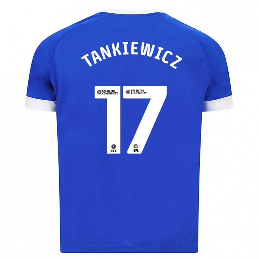 Danxen Herren Rob Tankiewicz #17 Blau Weiß Heimtrikot Trikot 2025/26 T-Shirt Schweiz
