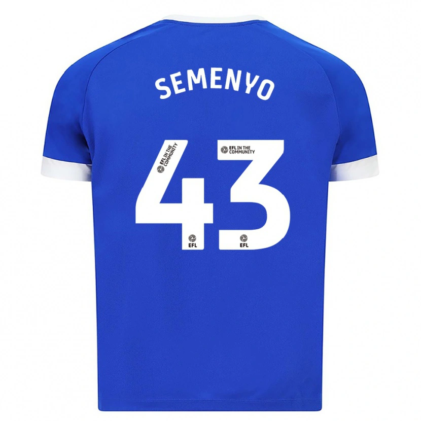 Danxen Herren Jai Semenyo #43 Blau Weiß Heimtrikot Trikot 2025/26 T-Shirt Schweiz
