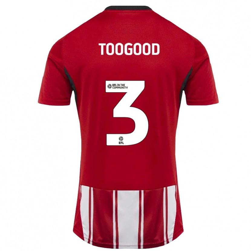 Danxen Herren Emily Toogood #3 Rot Weiß Schwarz Heimtrikot Trikot 2025/26 T-Shirt Schweiz