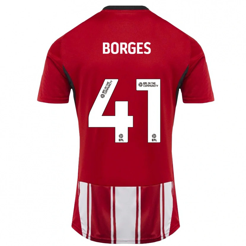 Danxen Herren Pedro Borges #41 Rot Weiß Schwarz Heimtrikot Trikot 2025/26 T-Shirt Schweiz