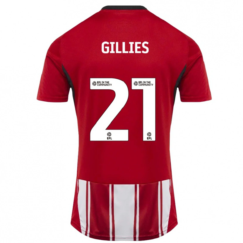 Danxen Herren Sophie Gillies #21 Rot Weiß Schwarz Heimtrikot Trikot 2025/26 T-Shirt Schweiz