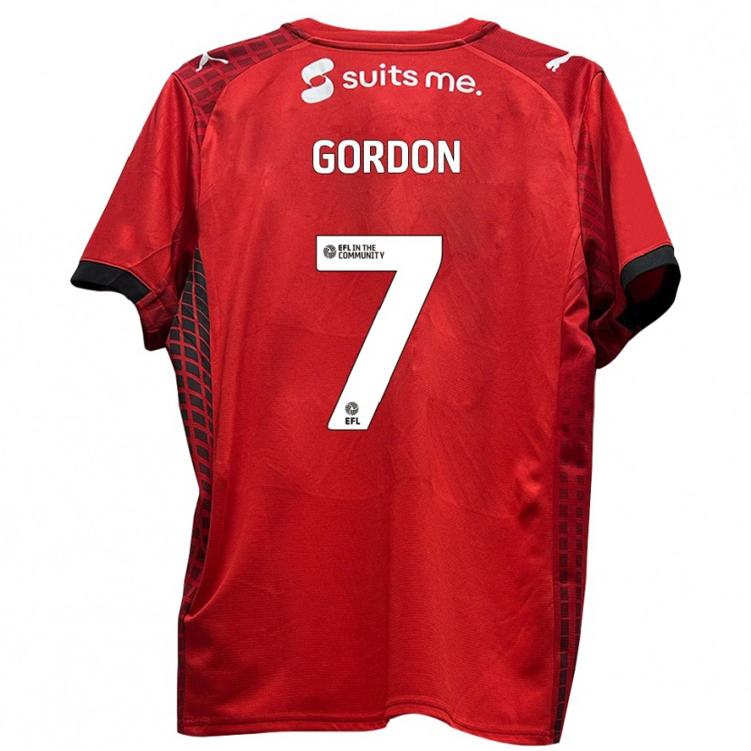 Danxen Herren Lemar Gordon #7 Rot Schwarz Heimtrikot Trikot 2025/26 T-Shirt Schweiz