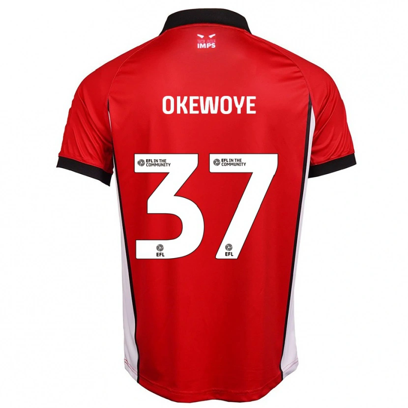 Danxen Herren Gbolahan Okewoye #37 Rot Weiß Heimtrikot Trikot 2025/26 T-Shirt Schweiz