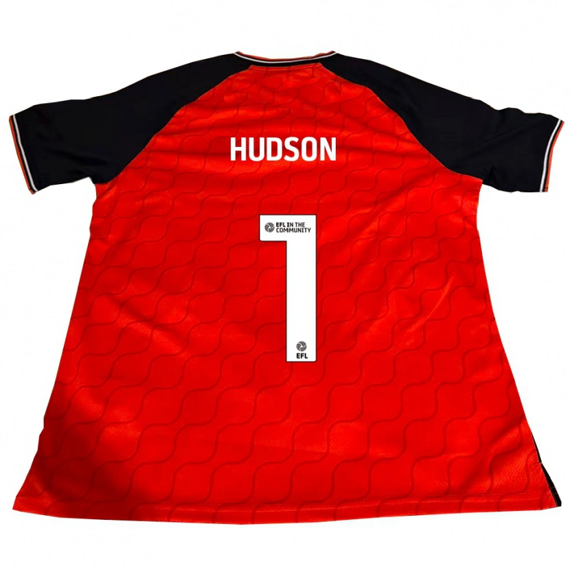 Danxen Herren Sarah Hudson #1 Orange Schwarz Weiß Heimtrikot Trikot 2025/26 T-Shirt Schweiz