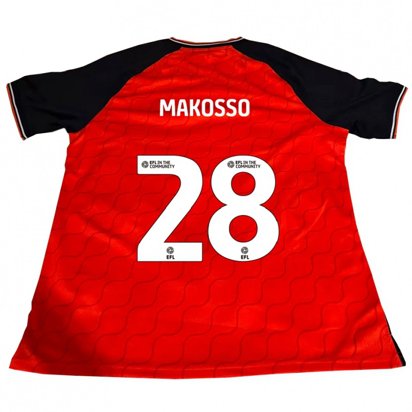 Danxen Herren Christ Makosso #28 Orange Schwarz Weiß Heimtrikot Trikot 2025/26 T-Shirt Schweiz