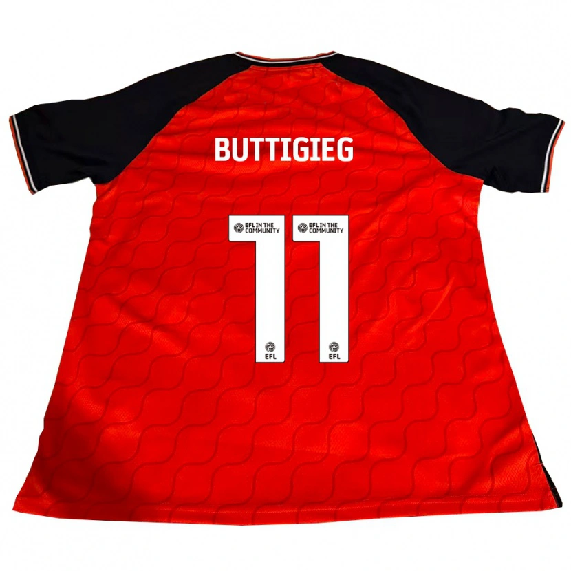 Danxen Herren Fiona Buttigieg #11 Orange Schwarz Weiß Heimtrikot Trikot 2025/26 T-Shirt Schweiz