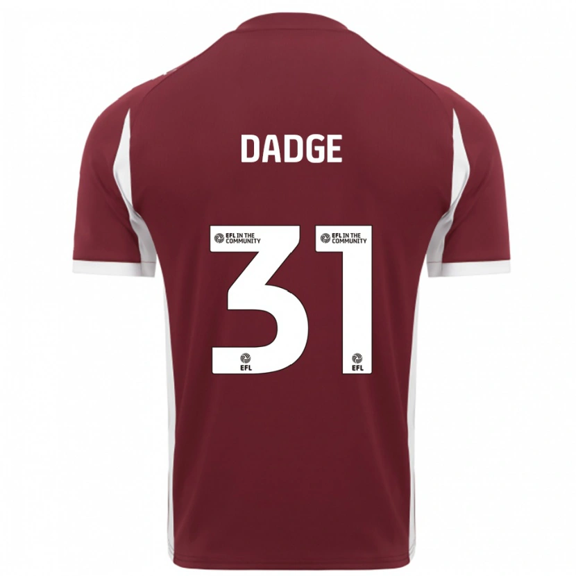 Danxen Herren James Dadge #31 Burgunderrot Weiß Heimtrikot Trikot 2025/26 T-Shirt Schweiz
