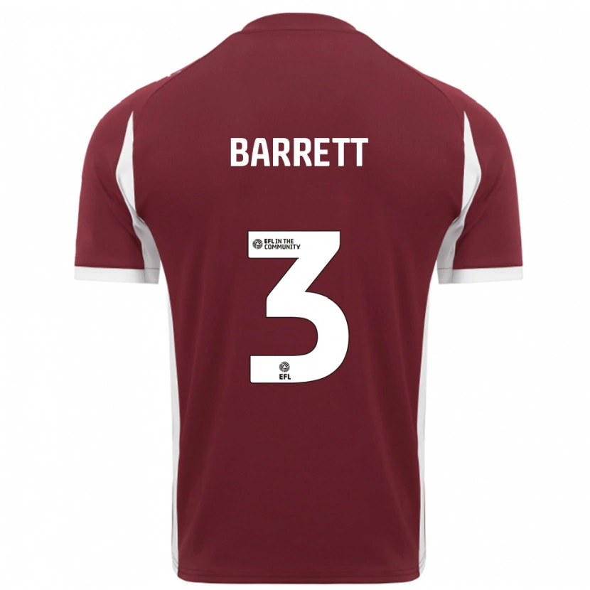 Danxen Herren Victoria Barrett #3 Burgunderrot Weiß Heimtrikot Trikot 2025/26 T-Shirt Schweiz