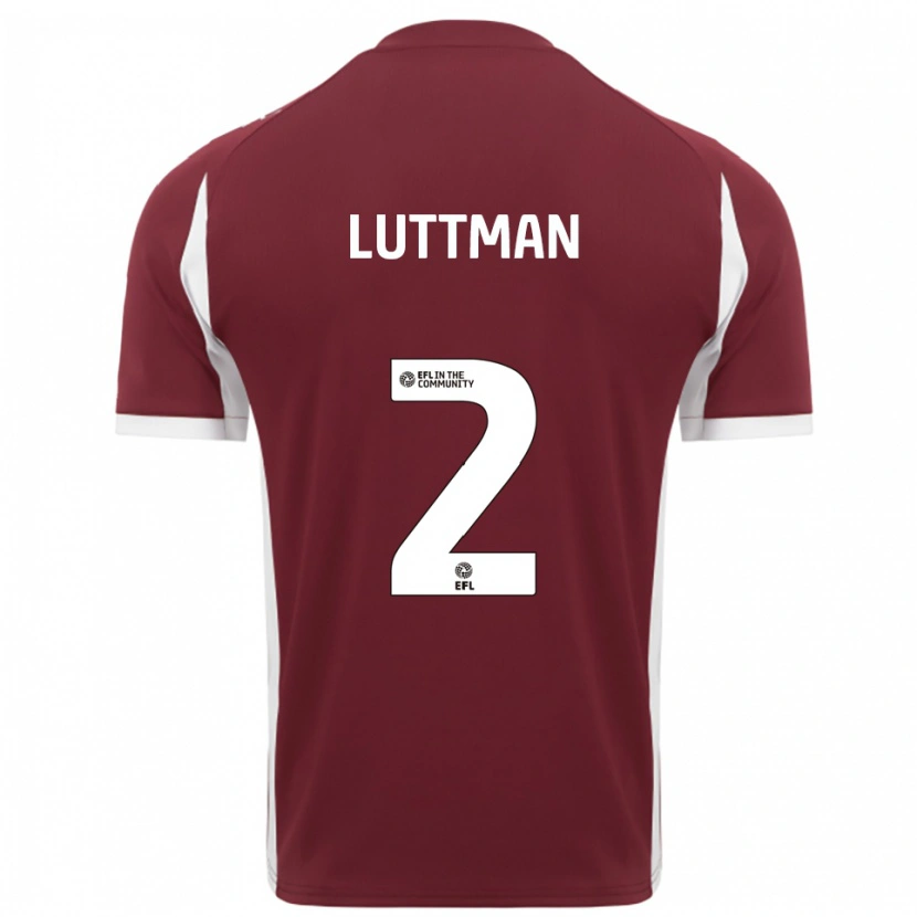 Danxen Herren Bianca Luttman #2 Burgunderrot Weiß Heimtrikot Trikot 2025/26 T-Shirt Schweiz