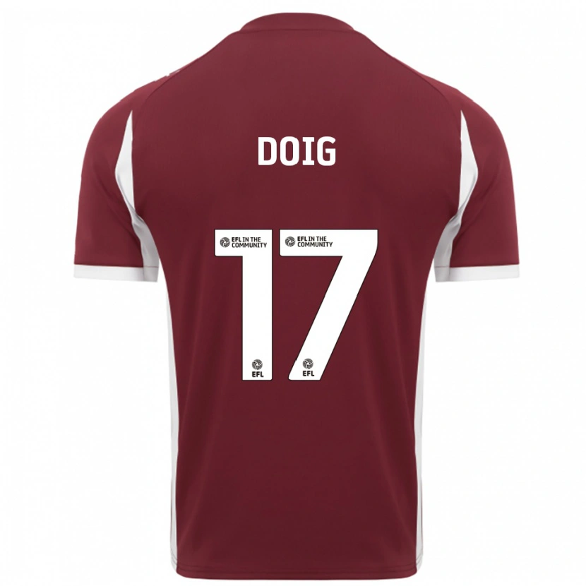 Danxen Herren Keira Doig #17 Burgunderrot Weiß Heimtrikot Trikot 2025/26 T-Shirt Schweiz