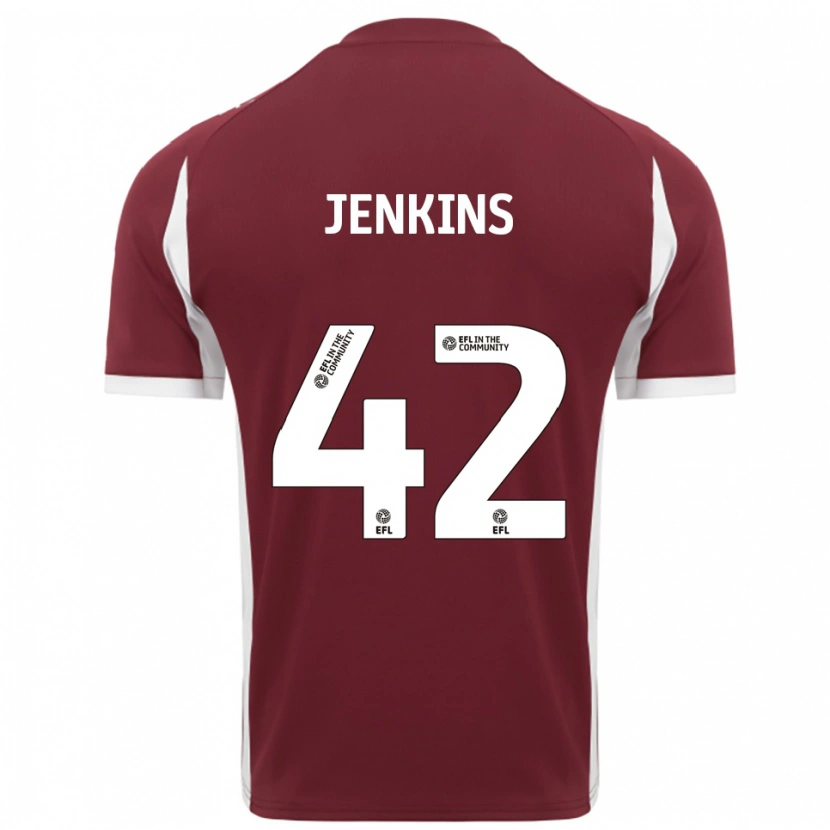 Danxen Herren Leo Jenkins #42 Burgunderrot Weiß Heimtrikot Trikot 2025/26 T-Shirt Schweiz