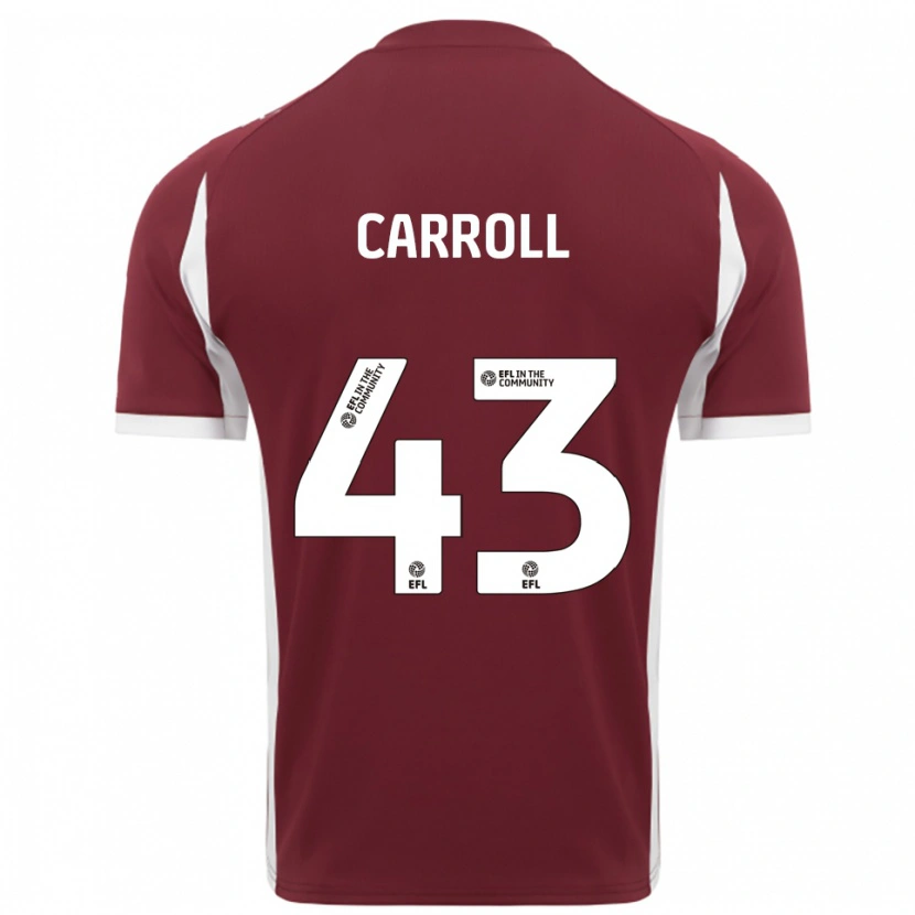 Danxen Herren Charlie Carroll #43 Burgunderrot Weiß Heimtrikot Trikot 2025/26 T-Shirt Schweiz
