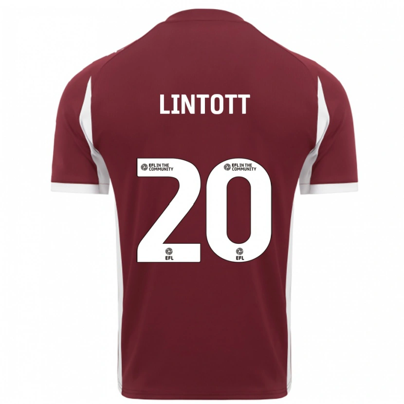 Danxen Herren Harvey Lintott #20 Burgunderrot Weiß Heimtrikot Trikot 2025/26 T-Shirt Schweiz