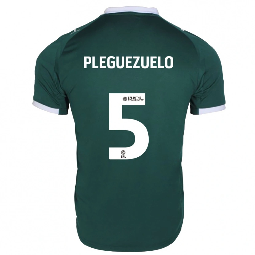 Danxen Herren Julio Pleguezuelo #5 Grün Weiß Heimtrikot Trikot 2025/26 T-Shirt Schweiz