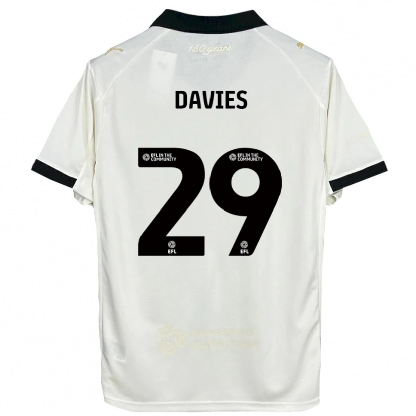 Danxen Herren Arron Davies #29 Cremeweiß Schwarz Heimtrikot Trikot 2025/26 T-Shirt Schweiz