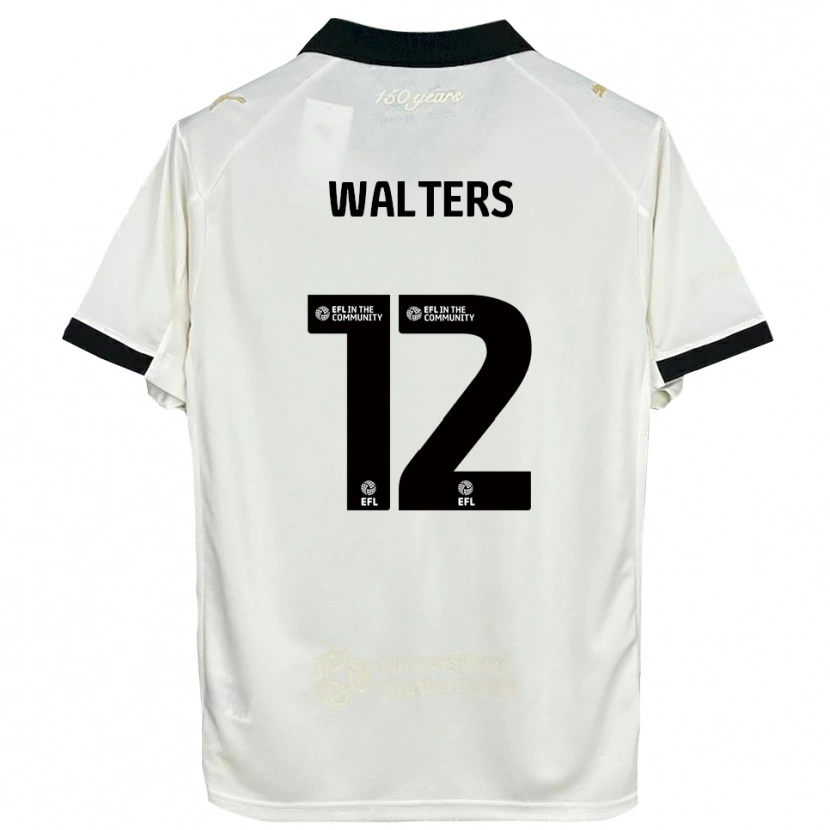 Danxen Herren Rhys Walters #12 Cremeweiß Schwarz Heimtrikot Trikot 2025/26 T-Shirt Schweiz