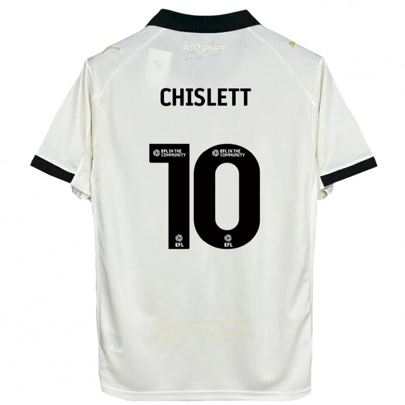 Danxen Herren Ethan Chislett #10 Cremeweiß Schwarz Heimtrikot Trikot 2025/26 T-Shirt Schweiz