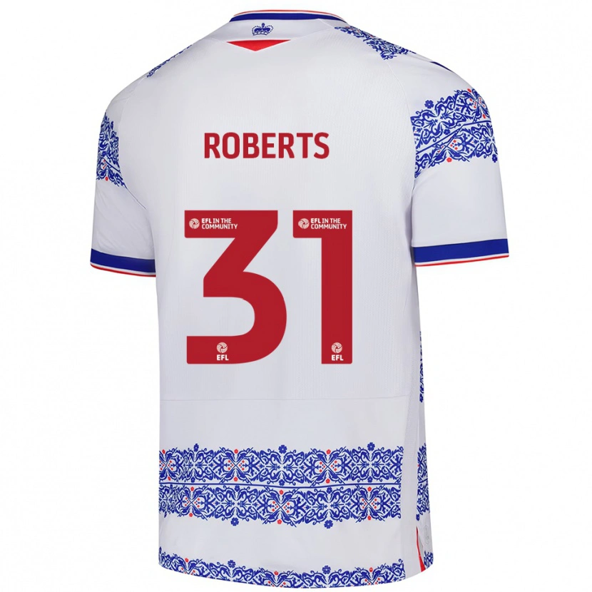 Danxen Herren Bethan Roberts #31 Weiß Blau Heimtrikot Trikot 2025/26 T-Shirt Schweiz