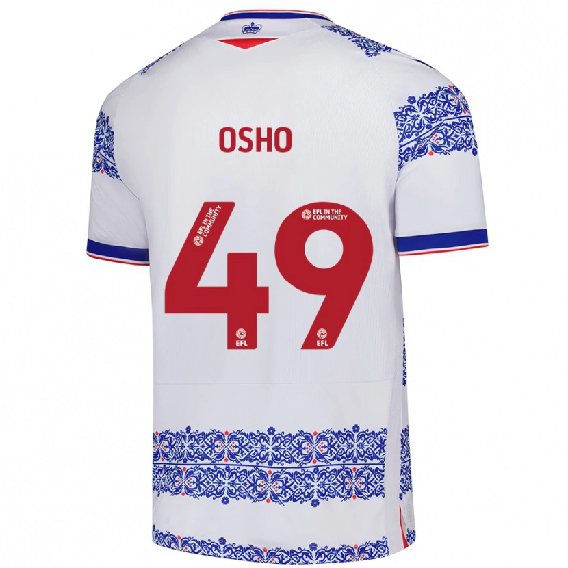 Danxen Herren Emmanuel Osho #49 Weiß Blau Heimtrikot Trikot 2025/26 T-Shirt Schweiz