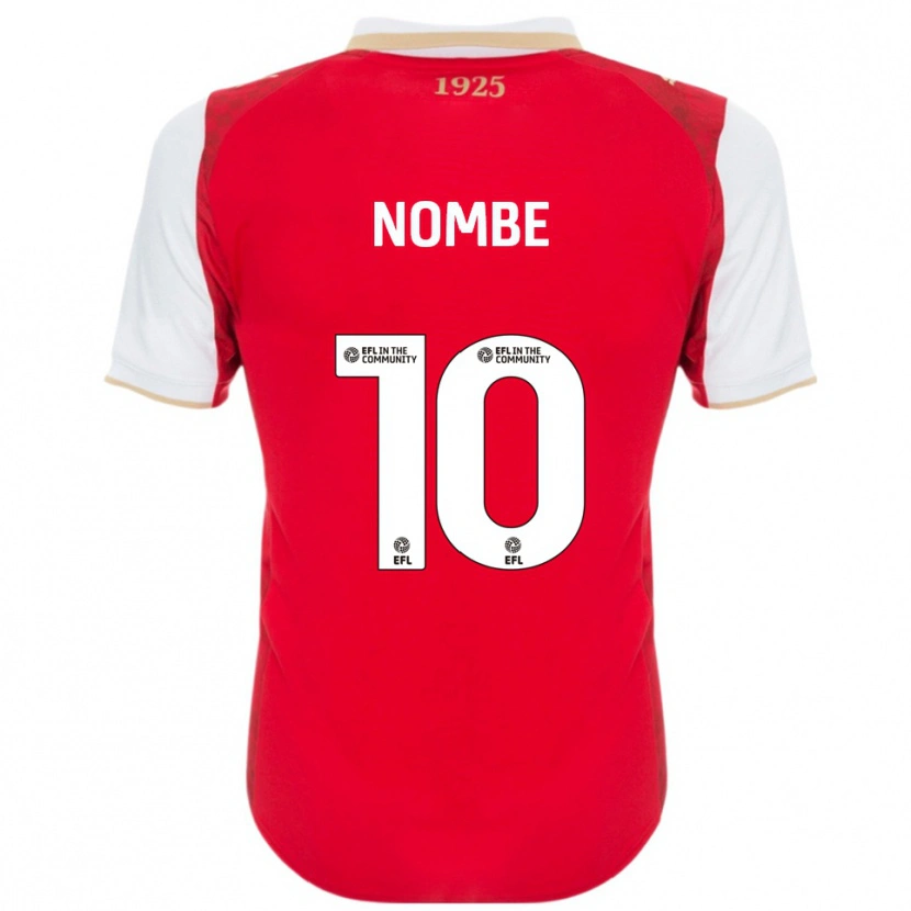 Danxen Herren Sam Nombe #10 Rot Weiß Heimtrikot Trikot 2025/26 T-Shirt Schweiz