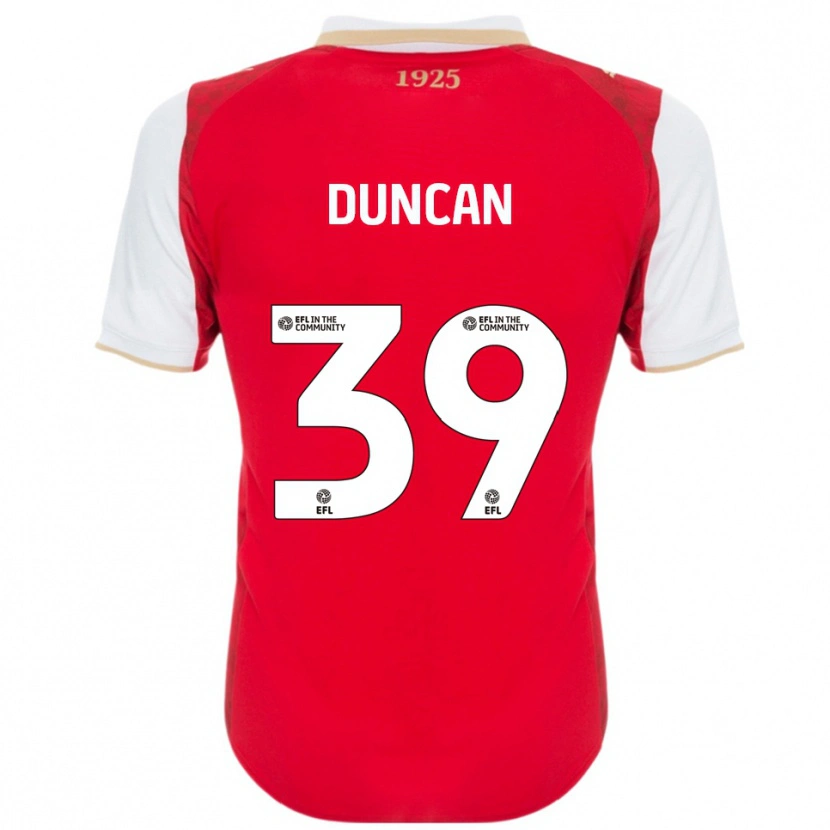Danxen Herren Harrison Duncan #39 Rot Weiß Heimtrikot Trikot 2025/26 T-Shirt Schweiz