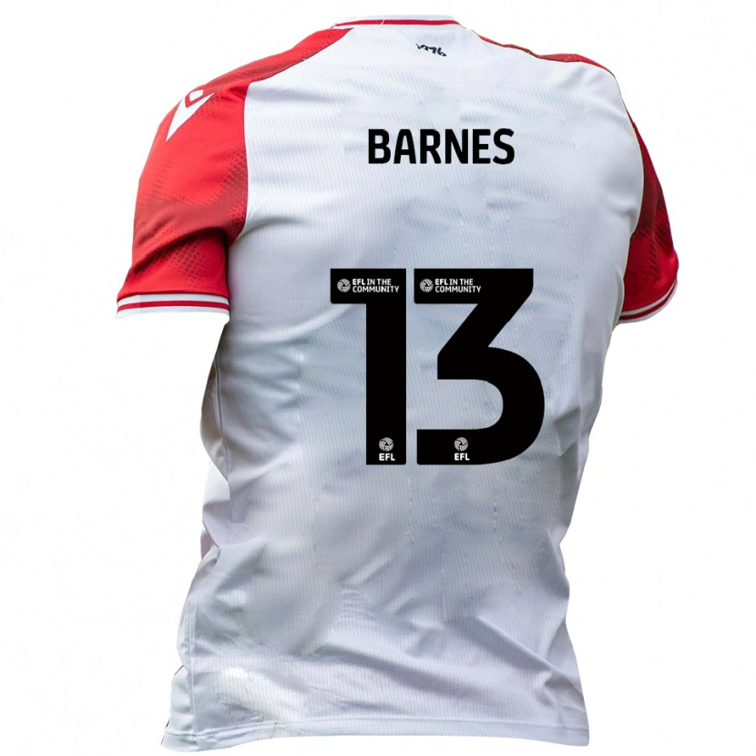 Danxen Herren Callum Barnes #13 Weiß Rot Heimtrikot Trikot 2025/26 T-Shirt Schweiz