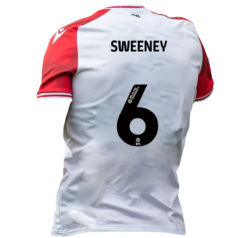 Danxen Herren Dan Sweeney #6 Weiß Rot Heimtrikot Trikot 2025/26 T-Shirt Schweiz