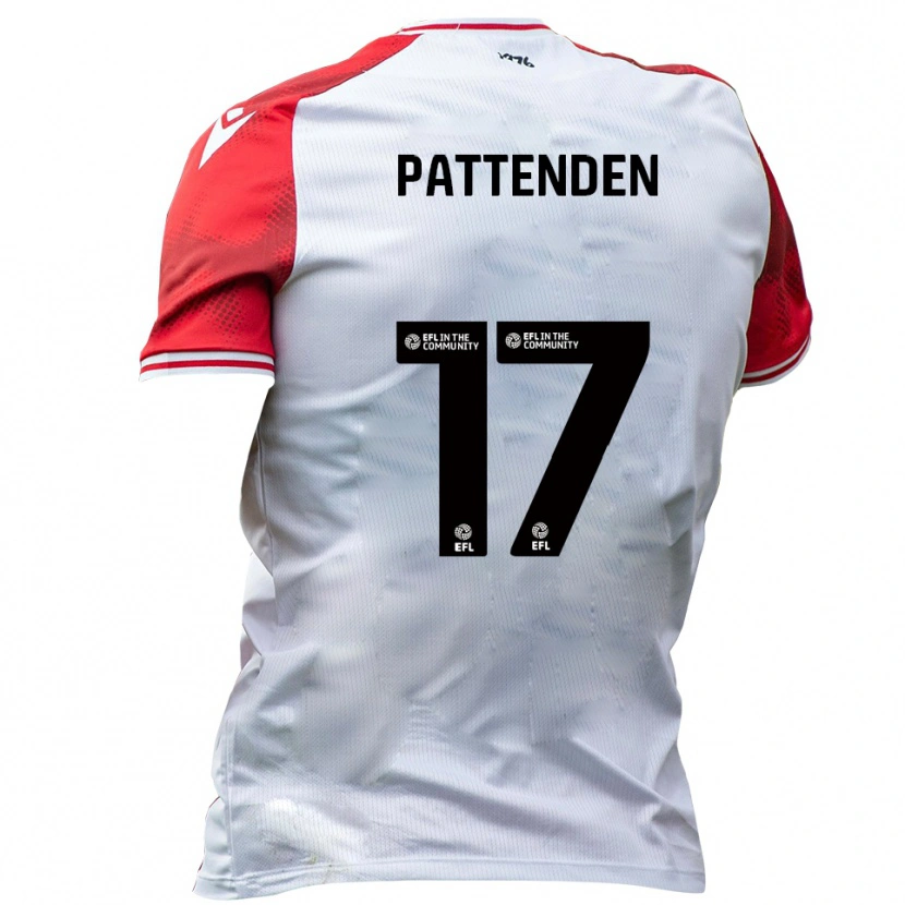 Danxen Herren Jasper Pattenden #17 Weiß Rot Heimtrikot Trikot 2025/26 T-Shirt Schweiz