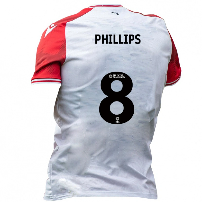 Danxen Herren Daniel Phillips #8 Weiß Rot Heimtrikot Trikot 2025/26 T-Shirt Schweiz