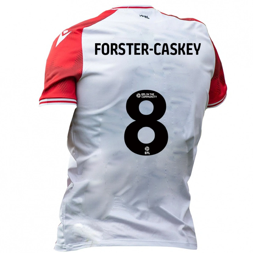 Danxen Herren Jake Forster-Caskey #8 Weiß Rot Heimtrikot Trikot 2025/26 T-Shirt Schweiz