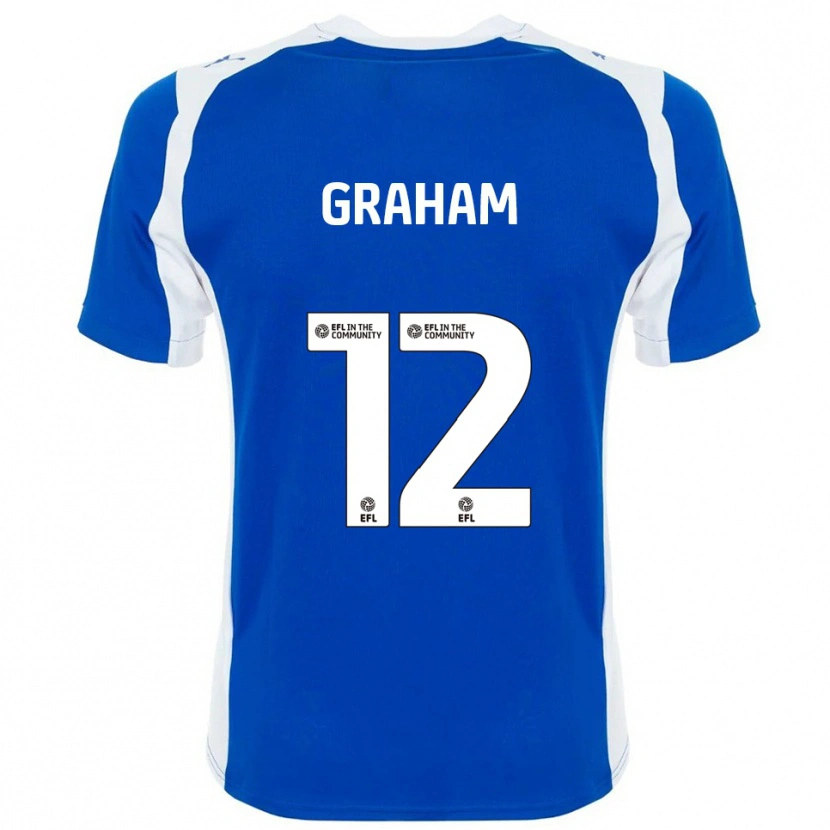 Danxen Herren Leo Graham #12 Blau Weiß Heimtrikot Trikot 2025/26 T-Shirt Schweiz