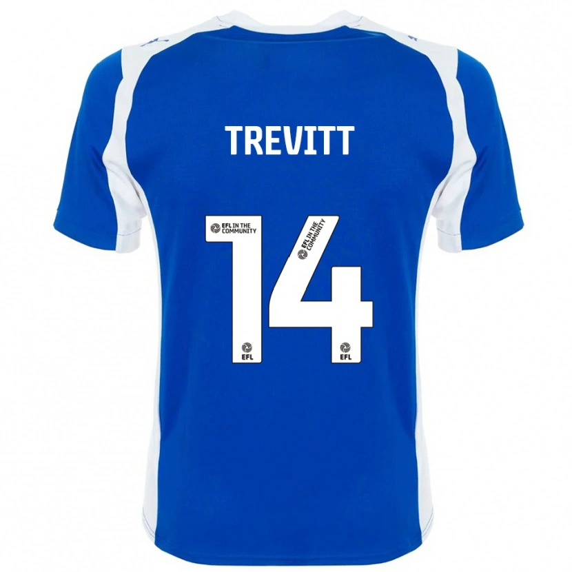 Danxen Herren Ryan Trevitt #14 Blau Weiß Heimtrikot Trikot 2025/26 T-Shirt Schweiz