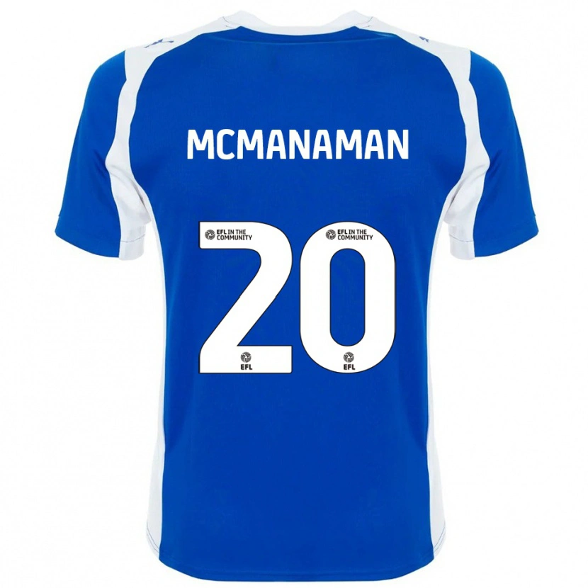 Danxen Herren Callum Mcmanaman #20 Blau Weiß Heimtrikot Trikot 2025/26 T-Shirt Schweiz