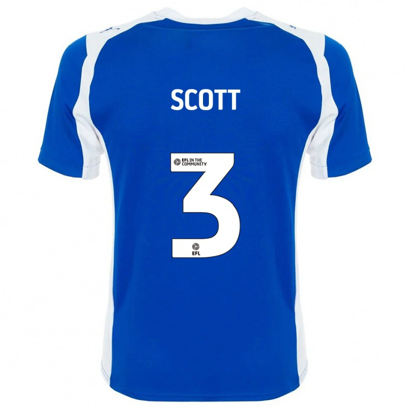 Danxen Herren Holly Scott #3 Blau Weiß Heimtrikot Trikot 2025/26 T-Shirt Schweiz