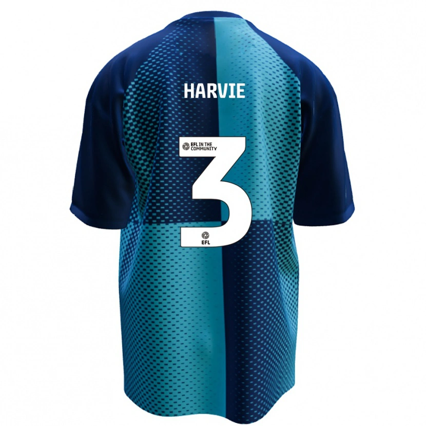 Danxen Herren Daniel Harvie #3 Blau Himmelblau Heimtrikot Trikot 2025/26 T-Shirt Schweiz
