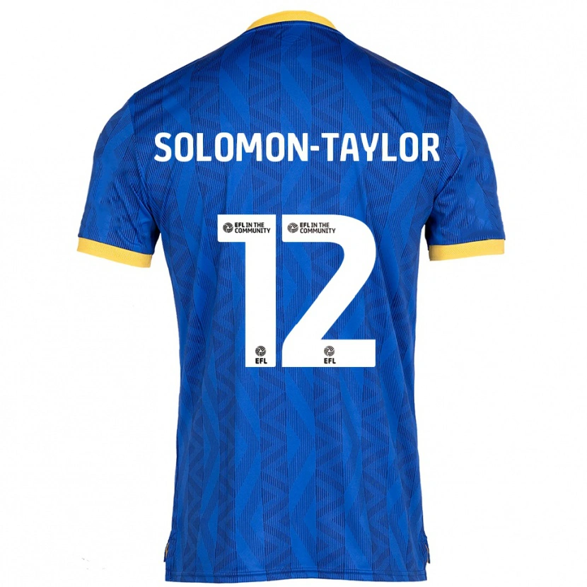 Danxen Herren Kau'inohea Solomon-Taylor #12 Marine Gelb Heimtrikot Trikot 2025/26 T-Shirt Schweiz