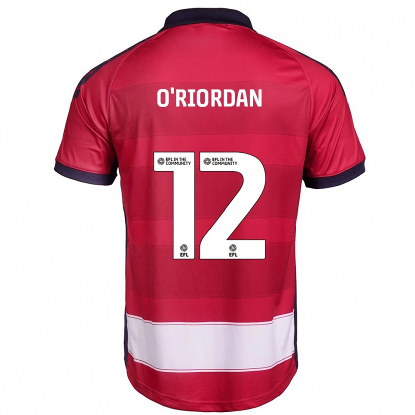 Danxen Herren Connor O'riordan #12 Rot Weiß Heimtrikot Trikot 2025/26 T-Shirt Schweiz