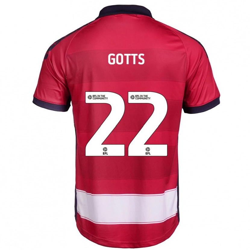 Danxen Herren Robbie Gotts #22 Rot Weiß Heimtrikot Trikot 2025/26 T-Shirt Schweiz
