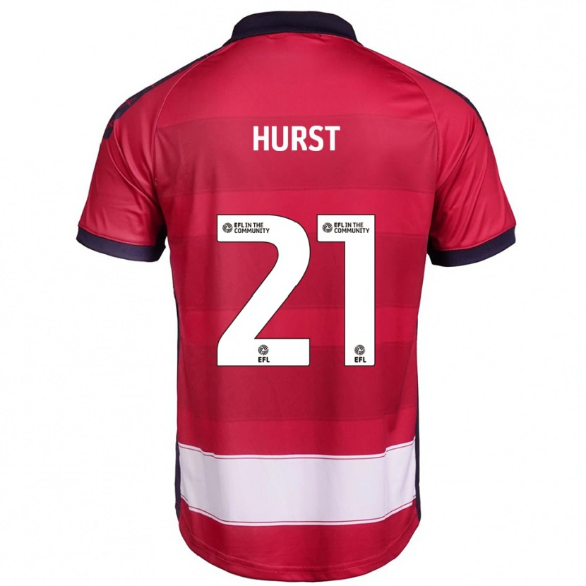Danxen Herren Kyle Hurst #21 Rot Weiß Heimtrikot Trikot 2025/26 T-Shirt Schweiz