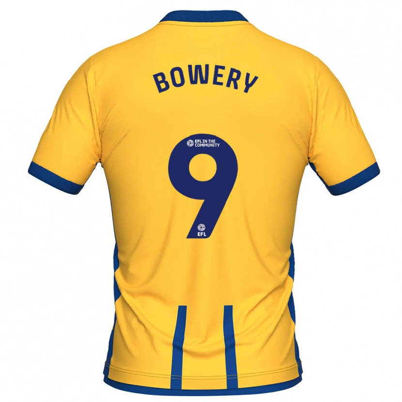 Danxen Herren Jordan Bowery #9 Gelb Blau Heimtrikot Trikot 2025/26 T-Shirt Schweiz