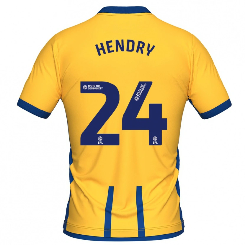 Danxen Herren Regan Hendry #24 Gelb Blau Heimtrikot Trikot 2025/26 T-Shirt Schweiz