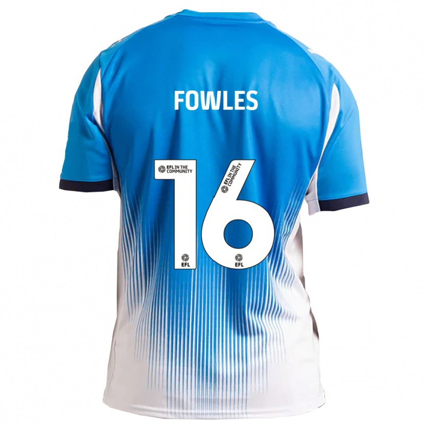 Danxen Herren Josh Fowles #16 Blau Weiß Heimtrikot Trikot 2025/26 T-Shirt Schweiz