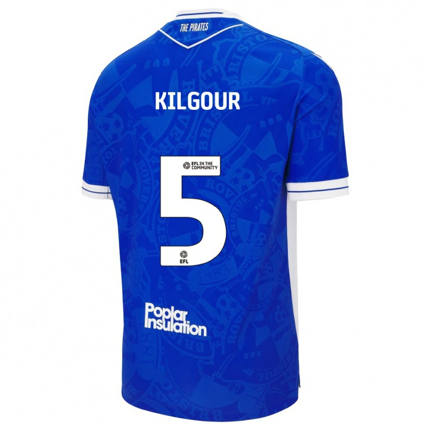 Danxen Herren Alfie Kilgour #5 Blau Weiß Heimtrikot Trikot 2025/26 T-Shirt Schweiz