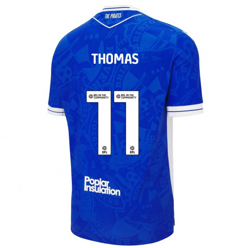 Danxen Herren Luke Thomas #11 Blau Weiß Heimtrikot Trikot 2025/26 T-Shirt Schweiz