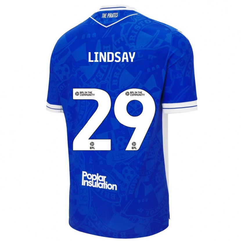 Danxen Herren Jamie Lindsay #29 Blau Weiß Heimtrikot Trikot 2025/26 T-Shirt Schweiz