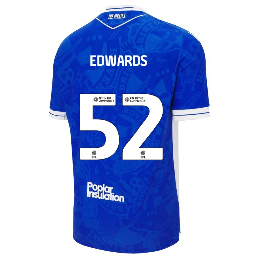Danxen Herren Max Edwards #52 Blau Weiß Heimtrikot Trikot 2025/26 T-Shirt Schweiz